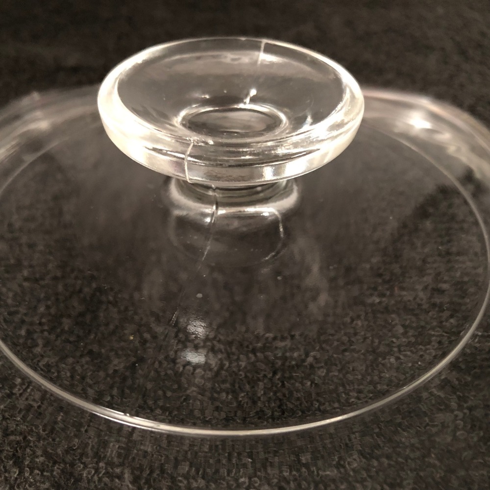 Vintage Pyrex A-7-C Clear Glass Replacement Lid Square Casserole Cover